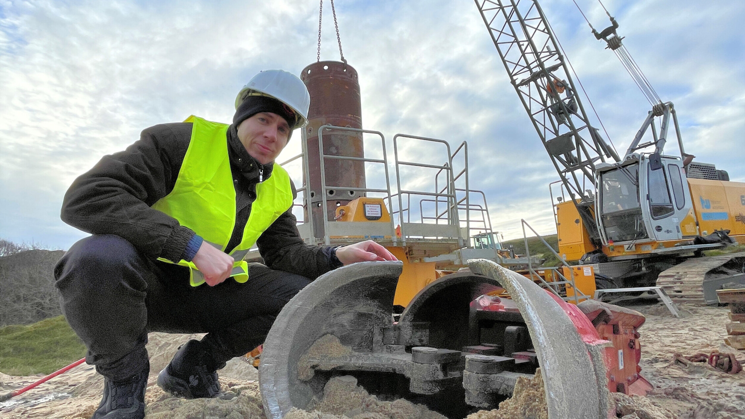 OOWV Brunnenbau vor Rohr