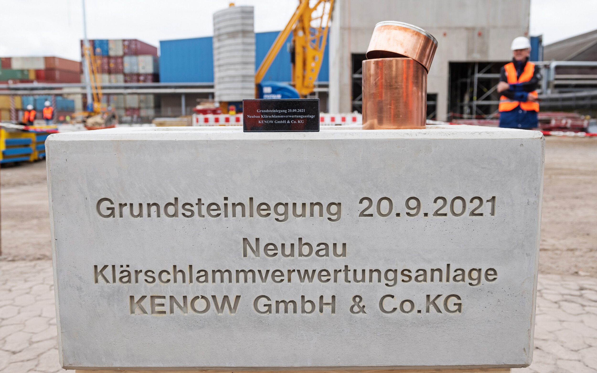 OOWV Bild von Grundsteinlegung Kenow