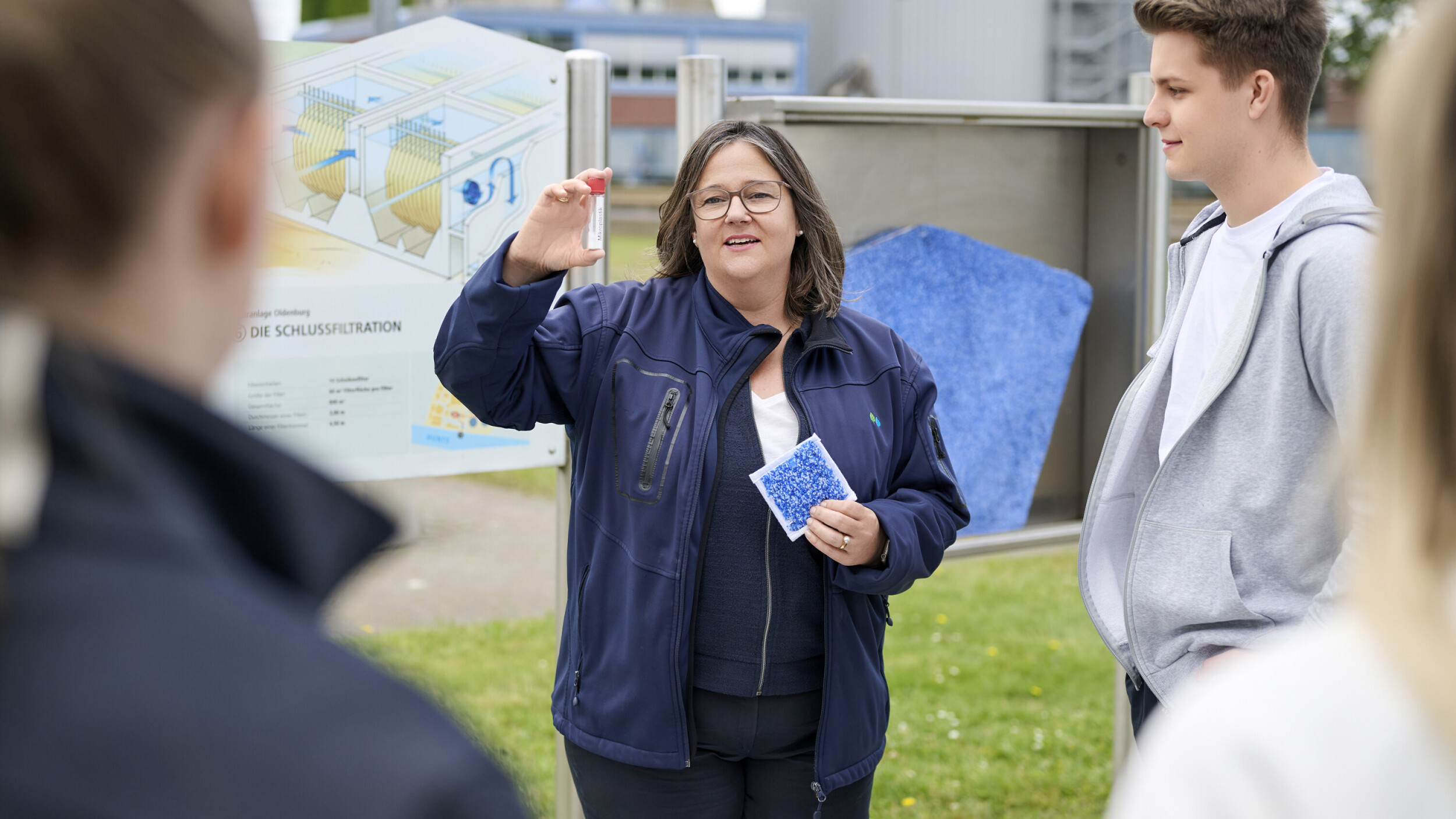 Führung auf der Kläranlage Oldenburg.