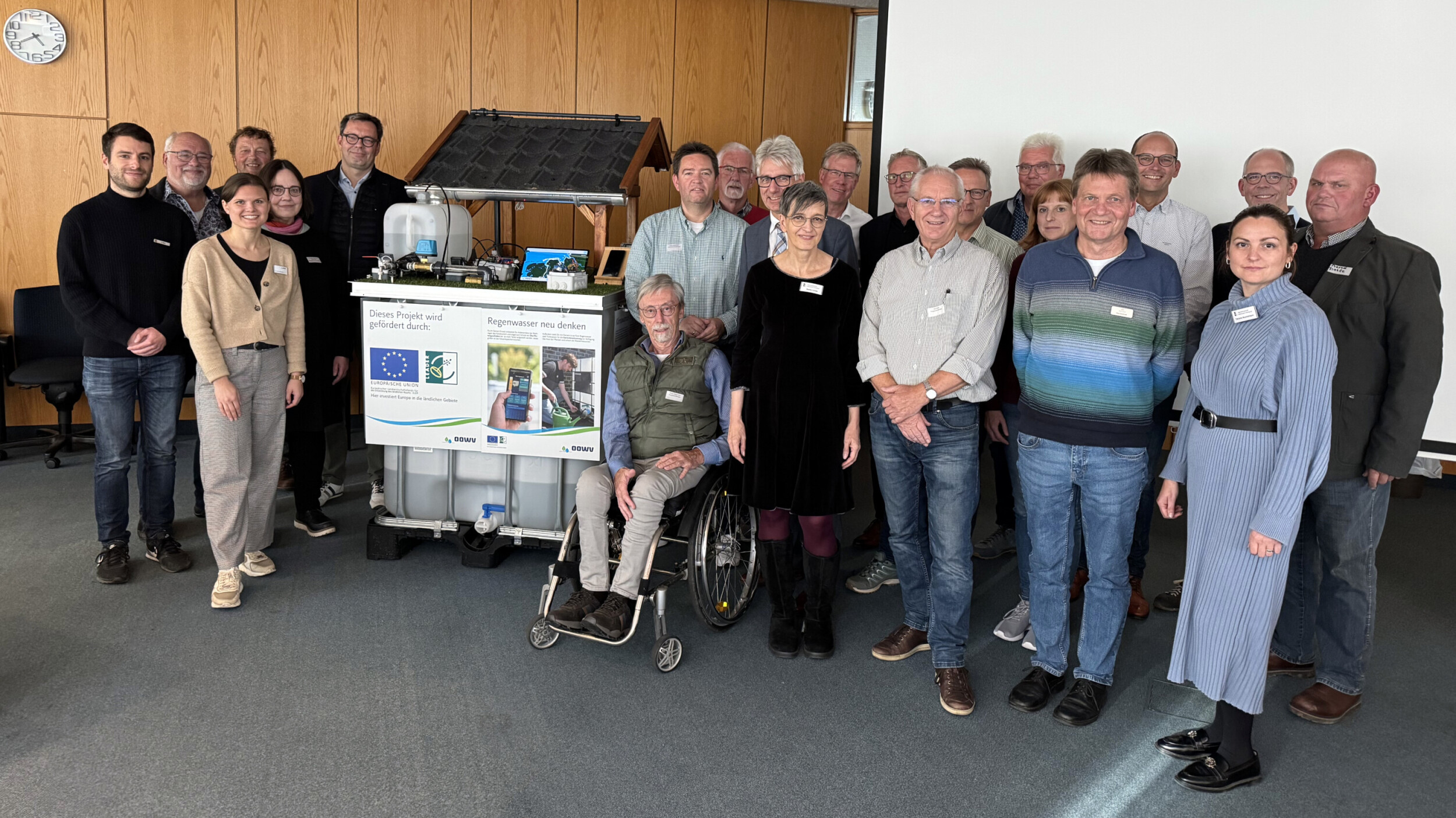 Wasser clever speichern - b:raintank im Kreishaus vorgestellt