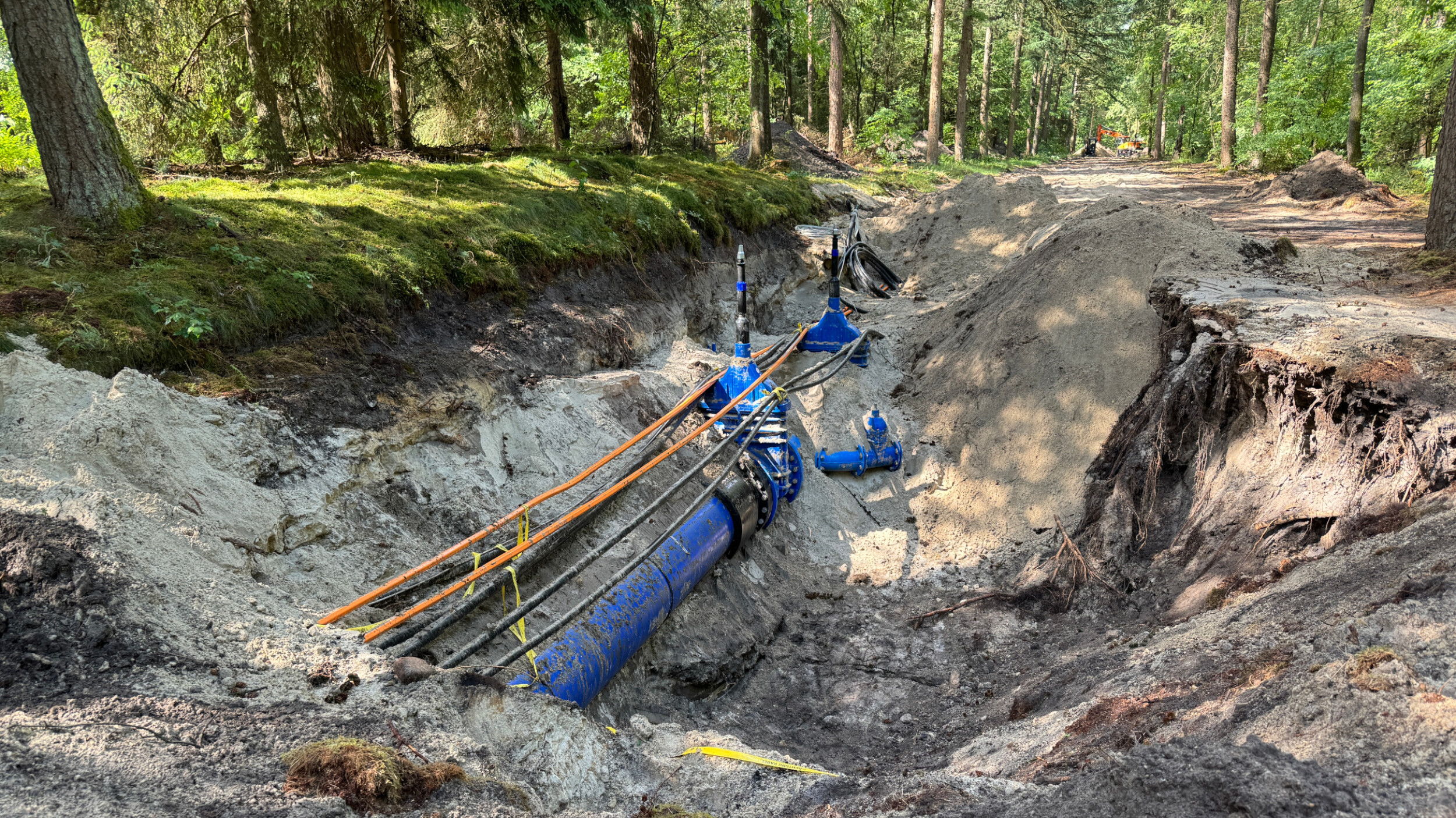 Rohwasserleitung wird erneuert