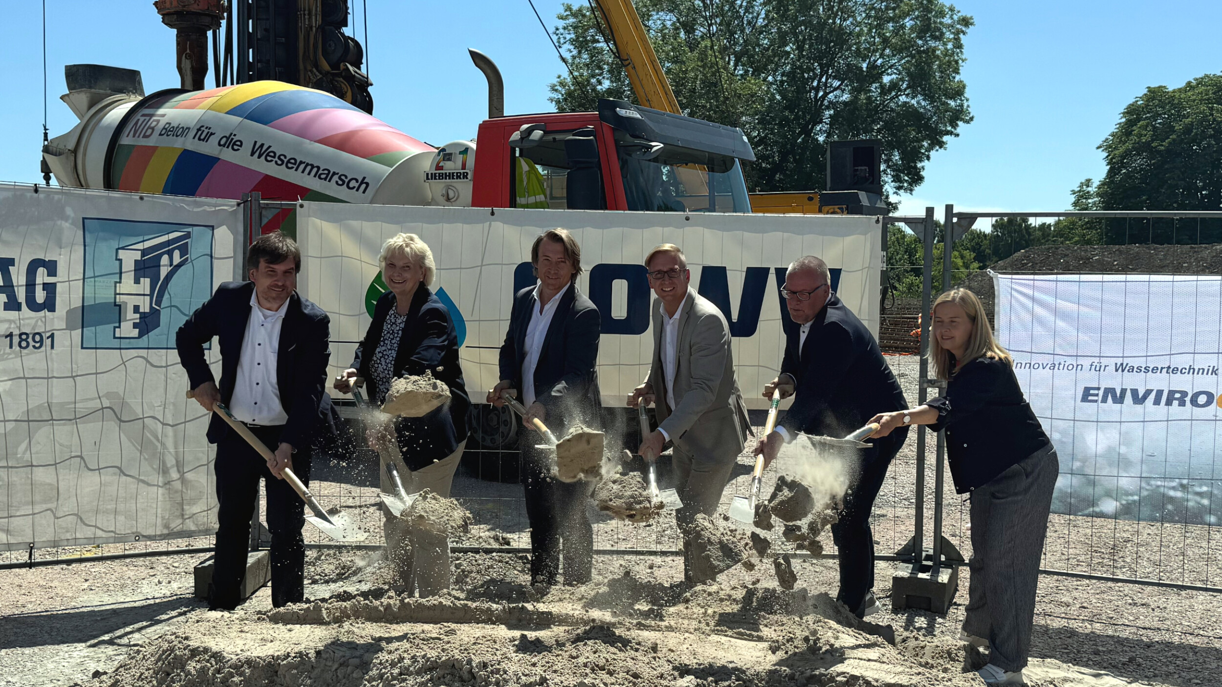 Foto Spatenstich Brauchwasserwerk Nordenham 1